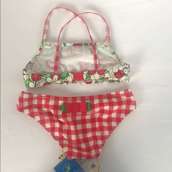 ArinA Festivita 2pc red/white size 6 swimsuit NWT - Picture 2 of 8